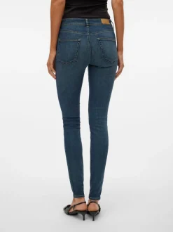 VMLUX Medelhög Midja Slim Fit Jeans