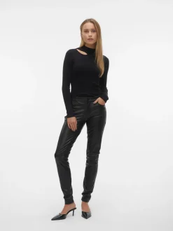 VMLUXE Medelhög Midja Byxor