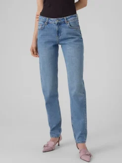 VMMARRY Låg Midja Mom Fit Jeans