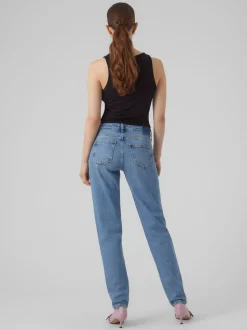 VMMARRY Låg Midja Mom Fit Jeans
