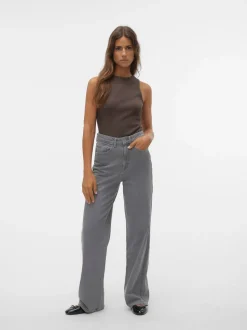 VMMATHILDE Hög Midja Vid Passform Jeans