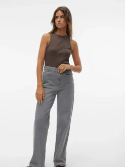 VMMATHILDE Hög Midja Vid Passform Jeans