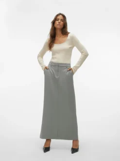 VMMATHILDE Medelhög Midja Lång Kjol