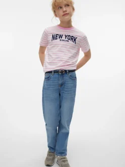 VMOLIVIA Hög Midja Mom Fit Jeans