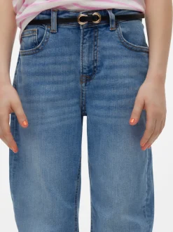 VMOLIVIA Hög Midja Mom Fit Jeans