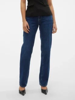 VMPAM Låg Midja Rak Passform Jeans