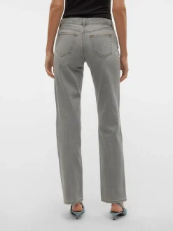 VMPAM Låg Midja Rak Passform Jeans