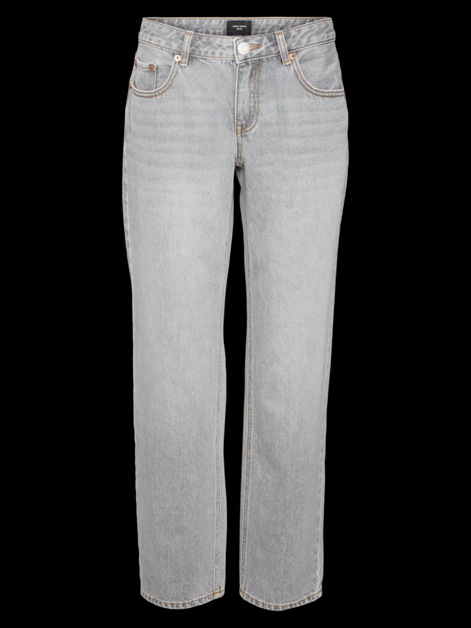 VMPAM Låg Midja Rak Passform Jeans