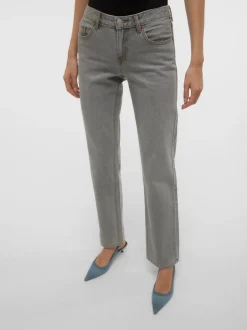 VMPAM Låg Midja Rak Passform Jeans