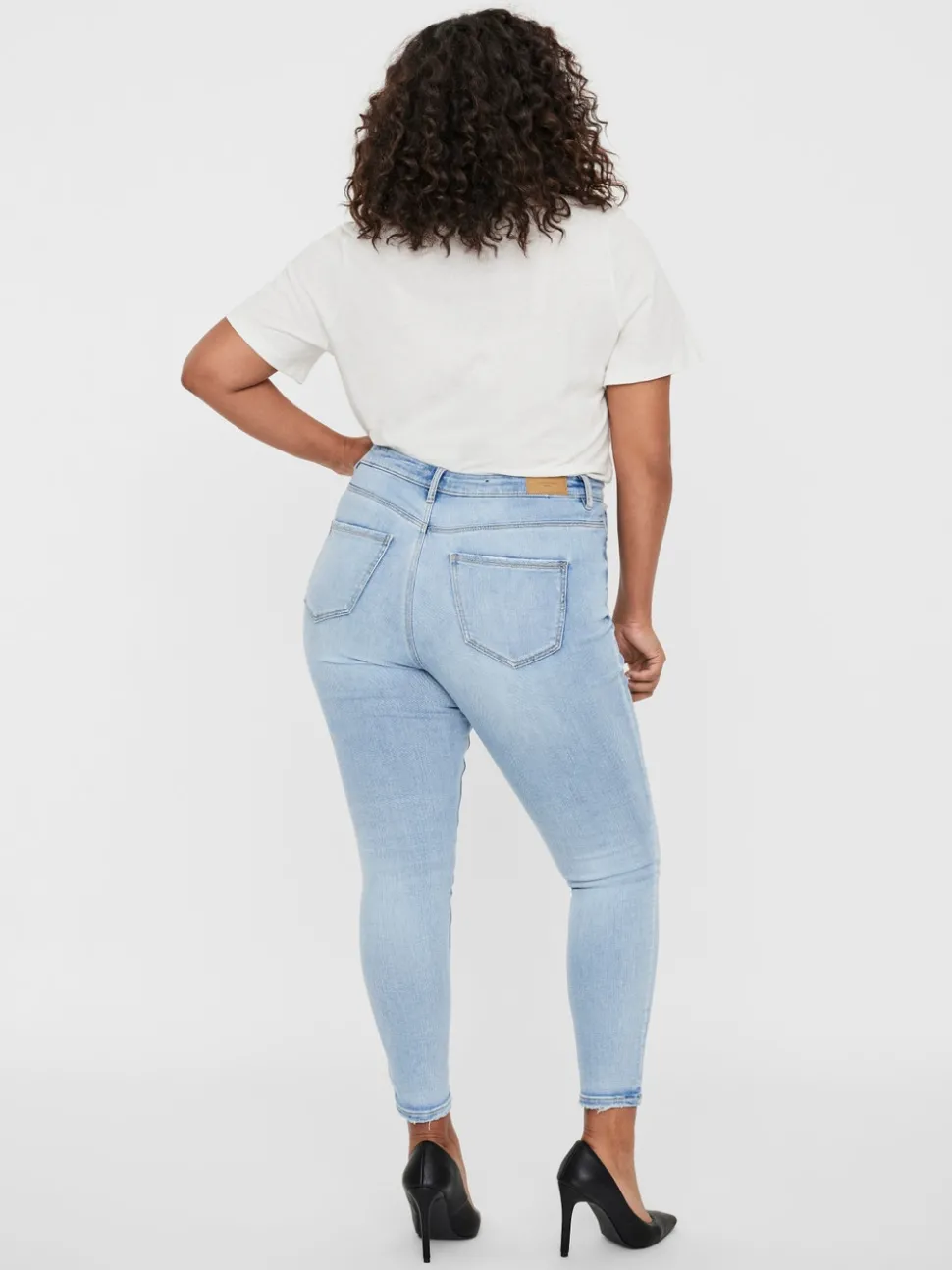 VMPHIA Hög Midja Slim Fit Jeans