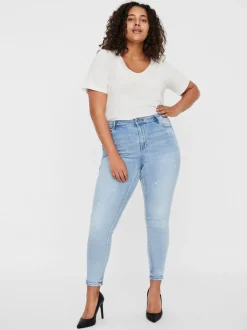 VMPHIA Hög Midja Slim Fit Jeans