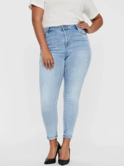 VMPHIA Hög Midja Slim Fit Jeans