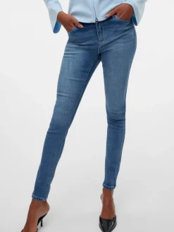 VMPOSH Medelhög Midja Skinny Fit Jeans