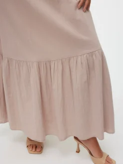 VMPRETTY Hög Midja Lång Kjol