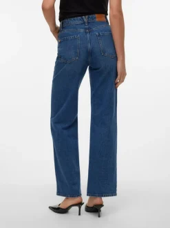 VMRACHEL Hög Midja Vid Passform Jeans