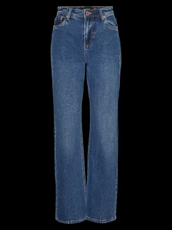 VMRACHEL Hög Midja Vid Passform Jeans