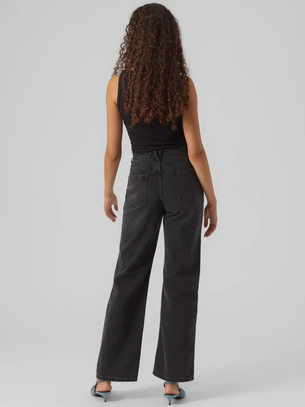 VMRACHEL Hög Midja Vid Passform Jeans