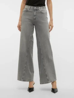 VMRAIL Medelhög Midja Vid Passform Jeans
