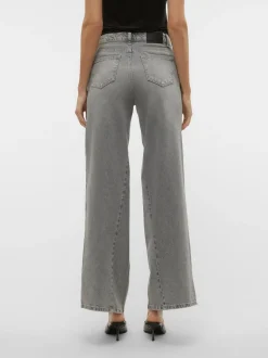 VMRAIL Medelhög Midja Vid Passform Jeans