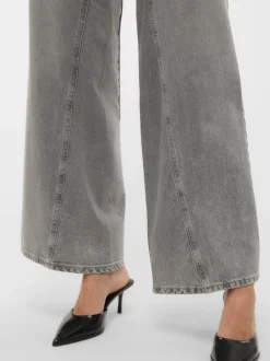 VMRAIL Medelhög Midja Vid Passform Jeans