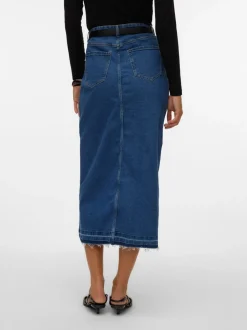 VMREAL Hög Midja Lång Kjol