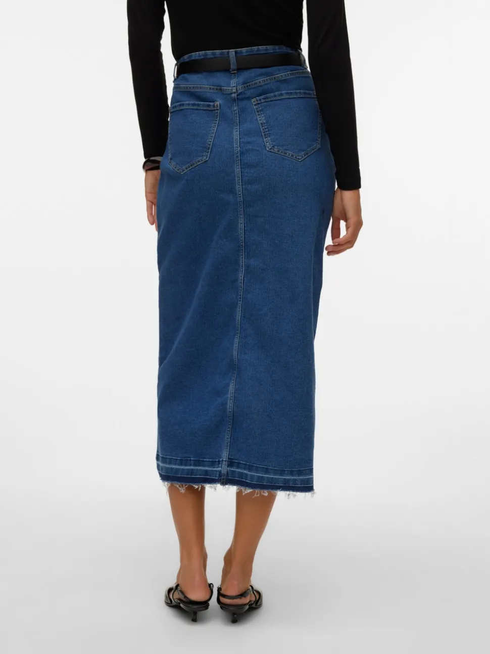 VMREAL Hög Midja Lång Kjol