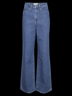 VMREBECCA Superhög Midja Normal Passform Jeans