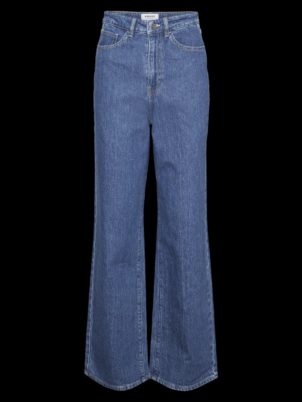 VMREBECCA Superhög Midja Normal Passform Jeans