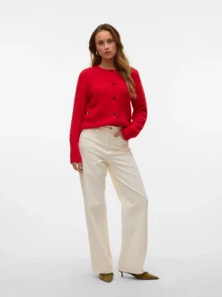 VMREBECCA Superhög Midja Vid Passform Jeans