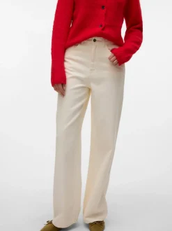 VMREBECCA Superhög Midja Vid Passform Jeans