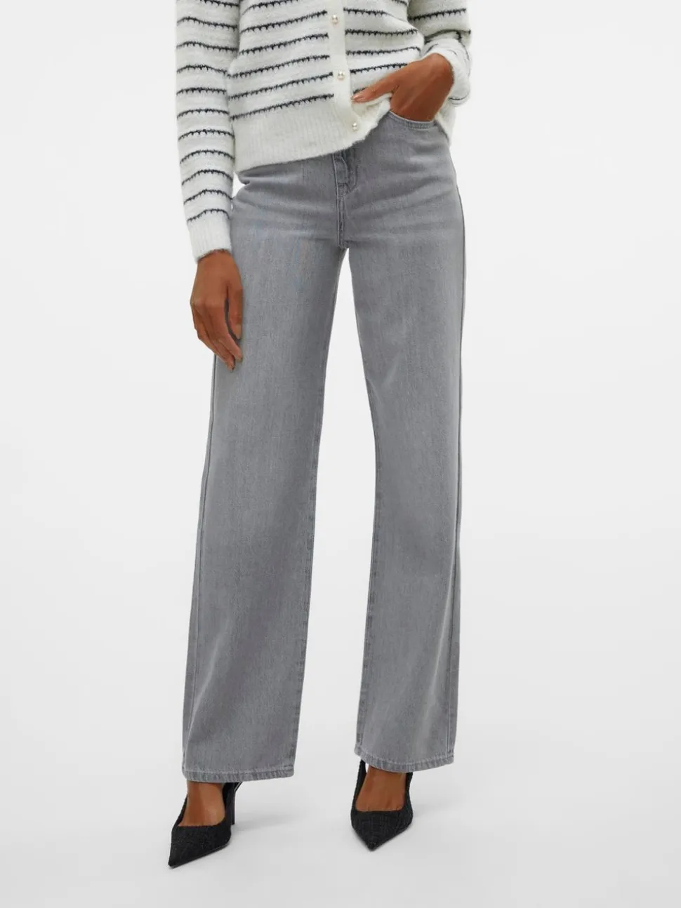 VMREBECCA Superhög Midja Vida Ben Jeans