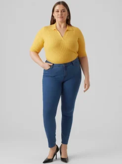 VMRUDY Medelhög Midja Slim Fit Jeans
