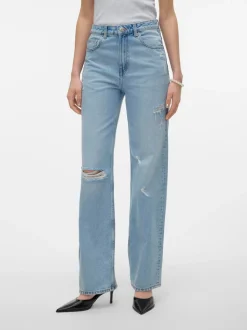 VMRYLEE Hög Midja Rak Passform Jeans