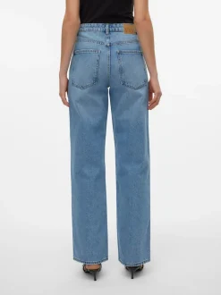 VMRYLEE Hög Midja Rak Passform Jeans