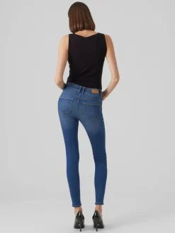 VMSELA Medelhög Midja Slim Fit Jeans