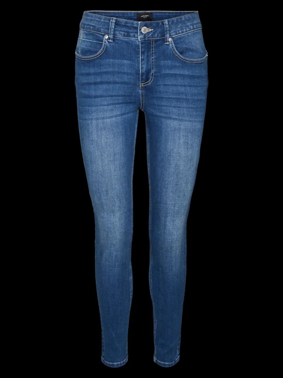 VMSELA Medelhög Midja Slim Fit Jeans