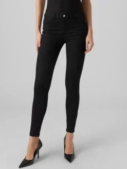 VMSELA Medelhög Midja Slim Fit Jeans