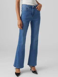 VMSELINA Hög Midja Utsvängd Passform Jeans
