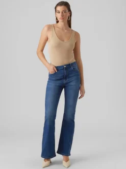 VMSELINA Hög Midja Utsvängd Passform Jeans