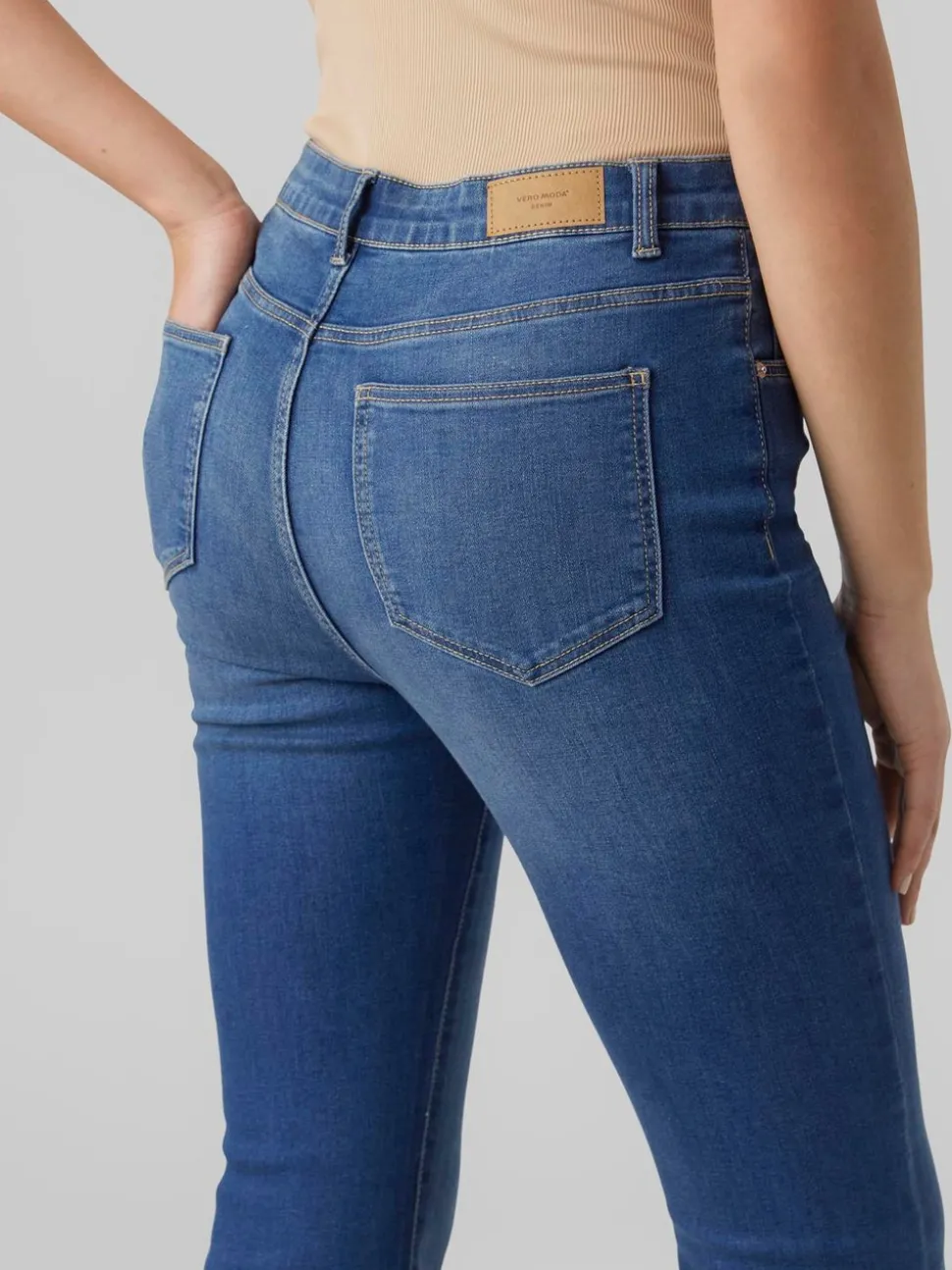 VMSELINA Hög Midja Utsvängd Passform Jeans