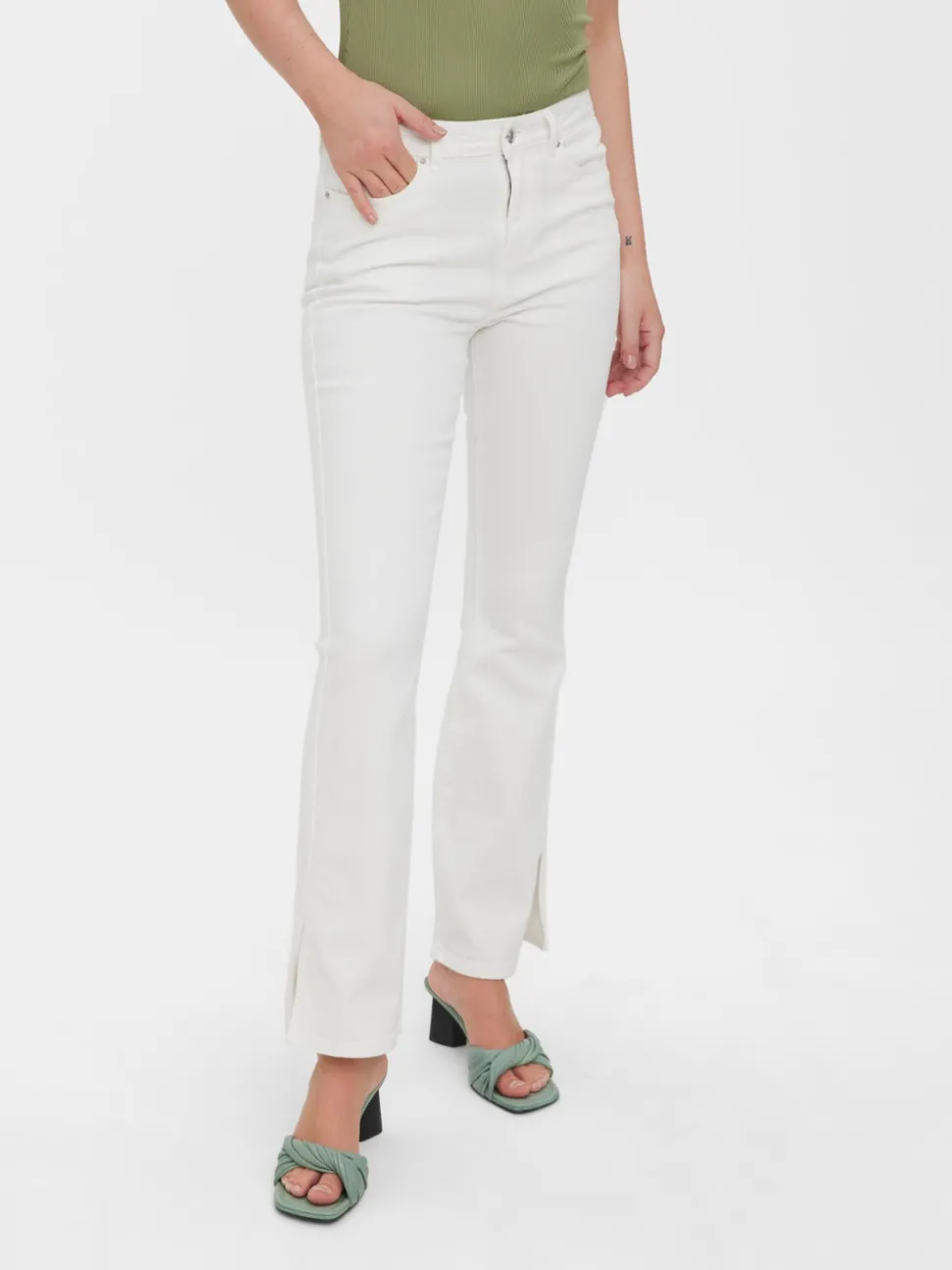 VMSELMA Hög Midja Utsvängd Passform Jeans