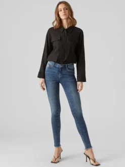 VMSEVEN Medelhög Midja Skinny Fit Jeans