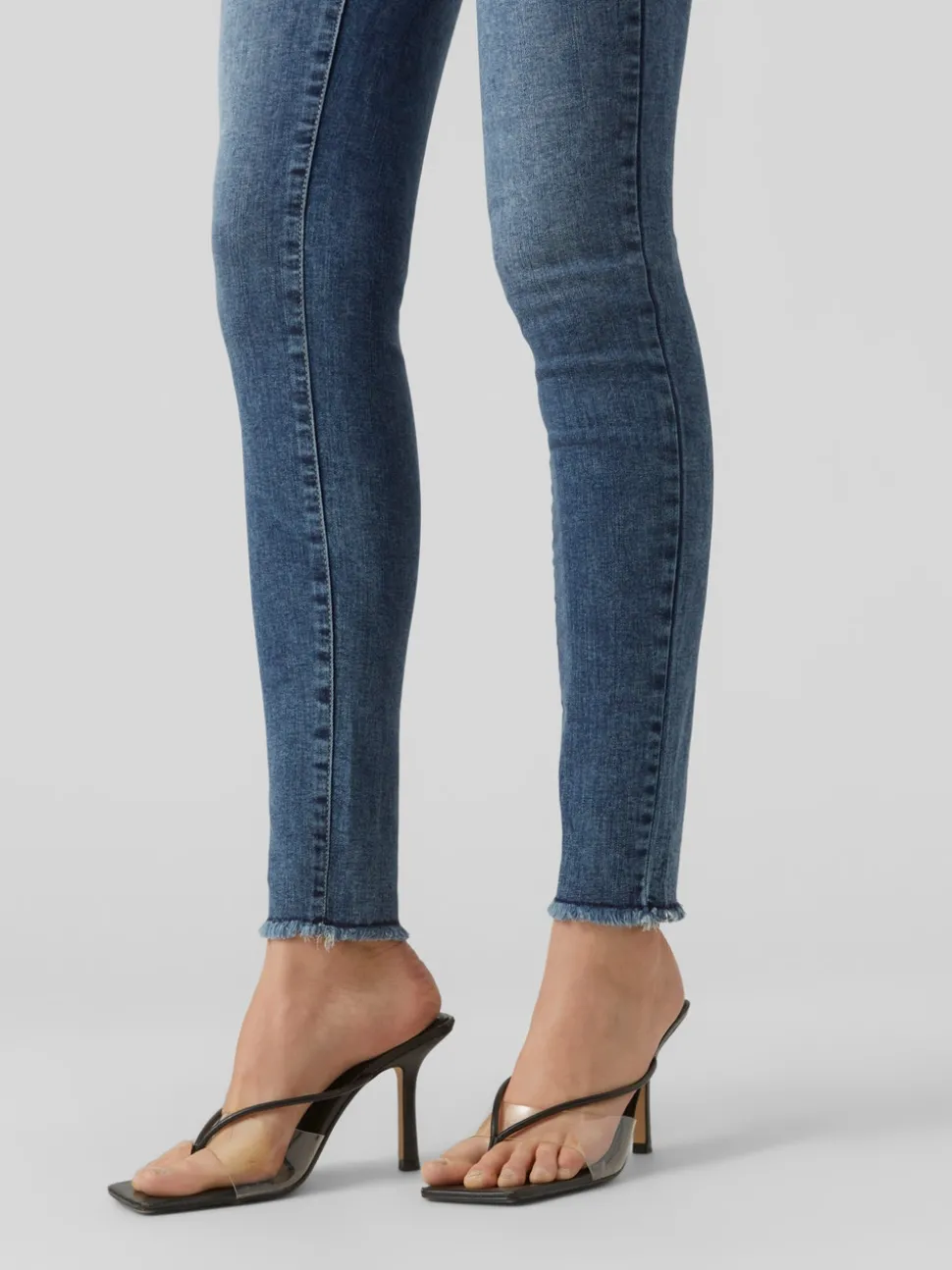 VMSEVEN Medelhög Midja Skinny Fit Jeans