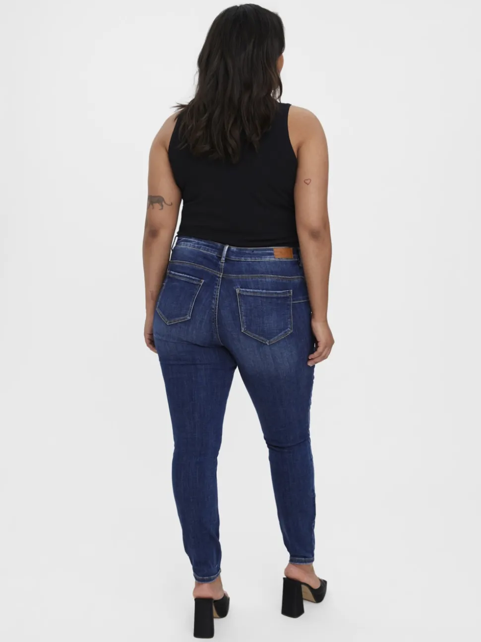 VMSEVEN Medelhög Midja Skinny Fit Jeans