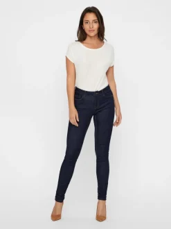 VMSEVEN Medelhög Midja Slim Fit Jeans
