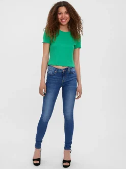 VMSEVEN Medelhög Midja Slim Fit Jeans
