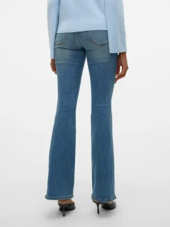 VMSIGI Låg Midja Utsvängd Passform Jeans