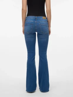 VMSIGI Låg Midja Utsvängd Passform Jeans