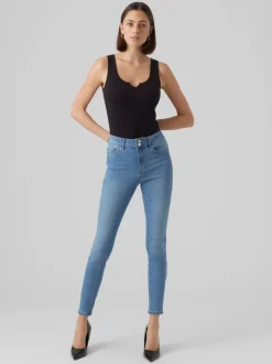 VMSOPHIA Hög Midja Skinny Fit Jeans