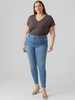 VMSOPHIA Hög Midja Skinny Fit Jeans